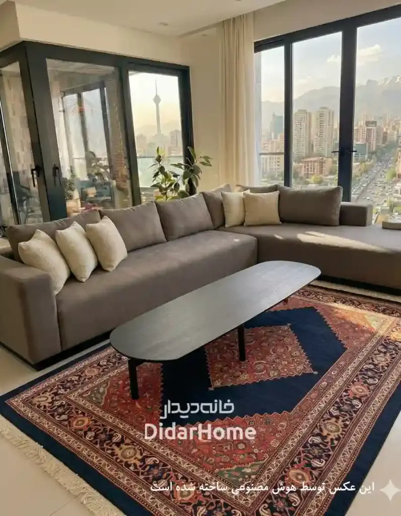 فرش دستباف بیجار طرح ترنجی ۴/۴۸ متری