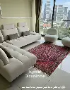 فرش دستباف آنتیک همدان طرح افشان ۲/۸۵ متری