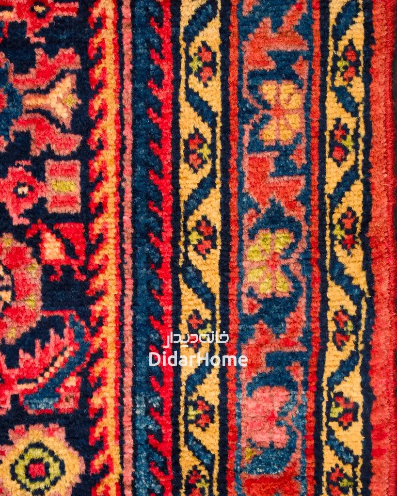فرش دستباف آنتیک همدان طرح افشان ۲/۸۵ متری