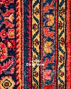 فرش دستباف آنتیک همدان طرح افشان ۲/۸۵ متری