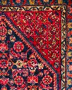 فرش دستباف آنتیک همدان طرح افشان ۲/۸۵ متری
