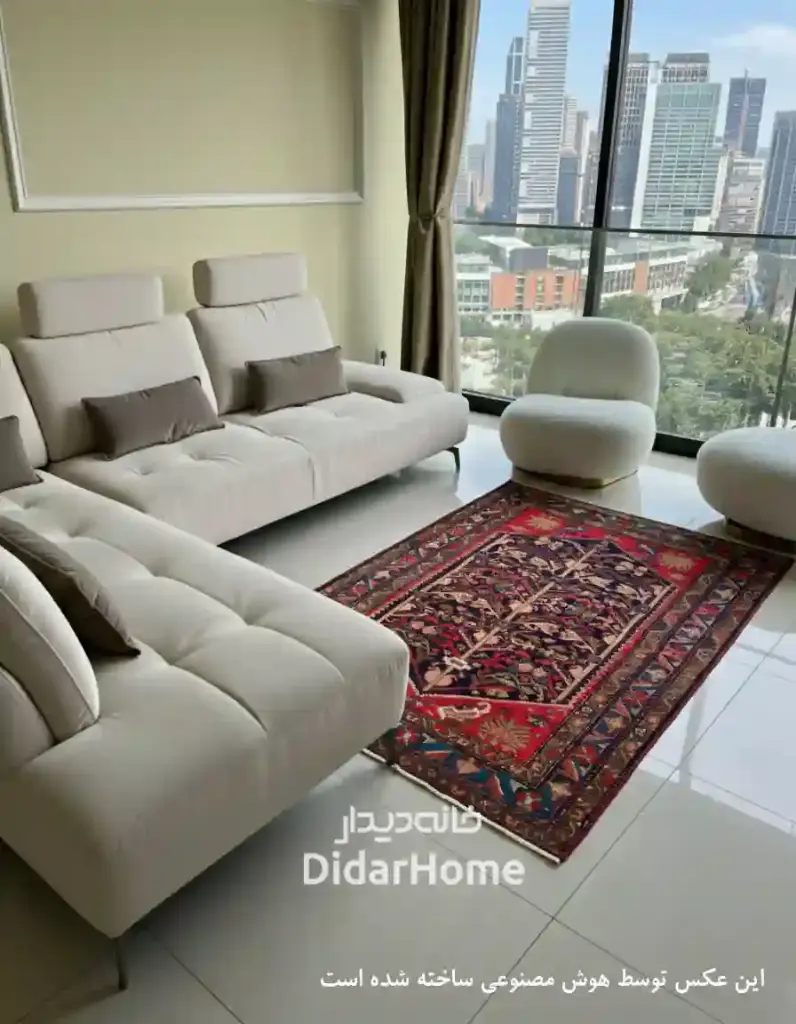 فرش دستباف آنتیک ملایر طرح افشان ۲/۶۰ متری