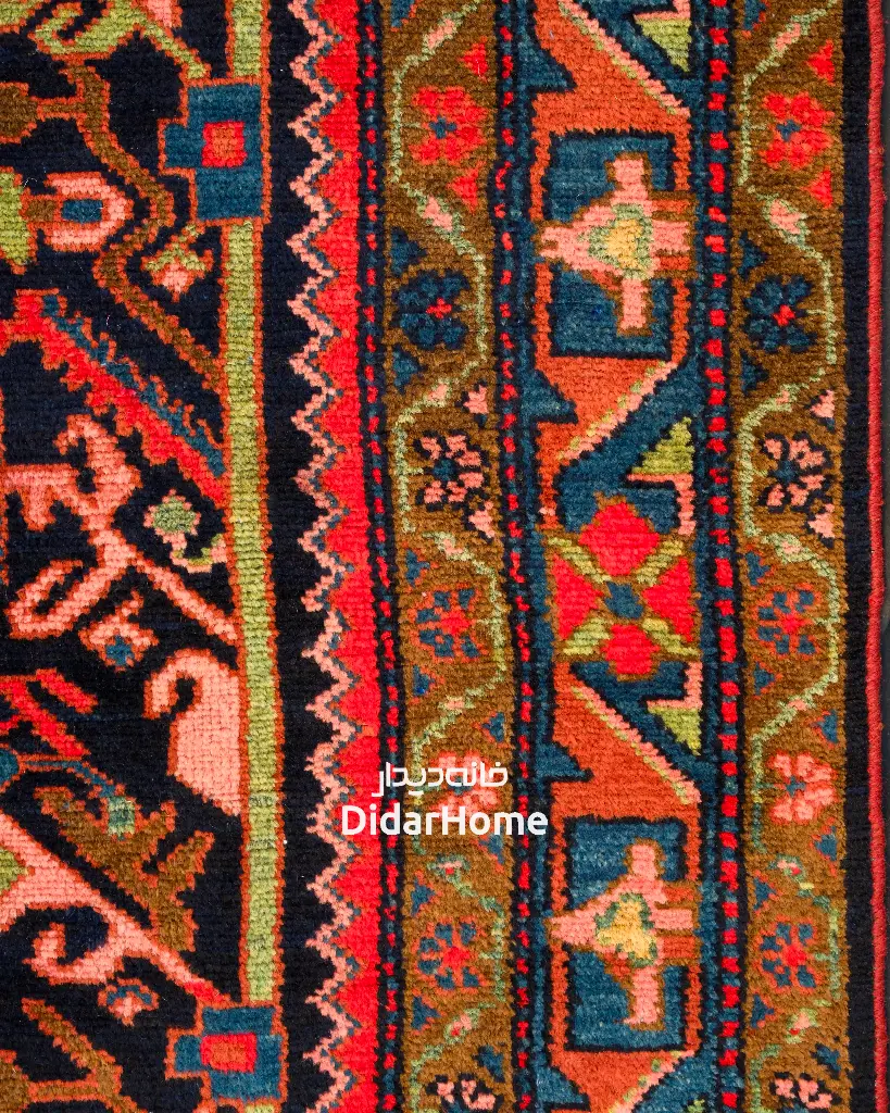 فرش دستباف آنتیک ملایر طرح افشان ۲/۶۰ متری