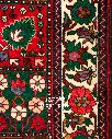 فرش دستباف آنتیک بختیاری طرح خشتی ۷/۸۳ متری