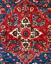 فرش دستباف آنتیک بختیاری طرح ترنجی ۸/۰۷ متری