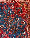 فرش دستباف آنتیک بختیاری طرح ترنجی ۸/۰۷ متری