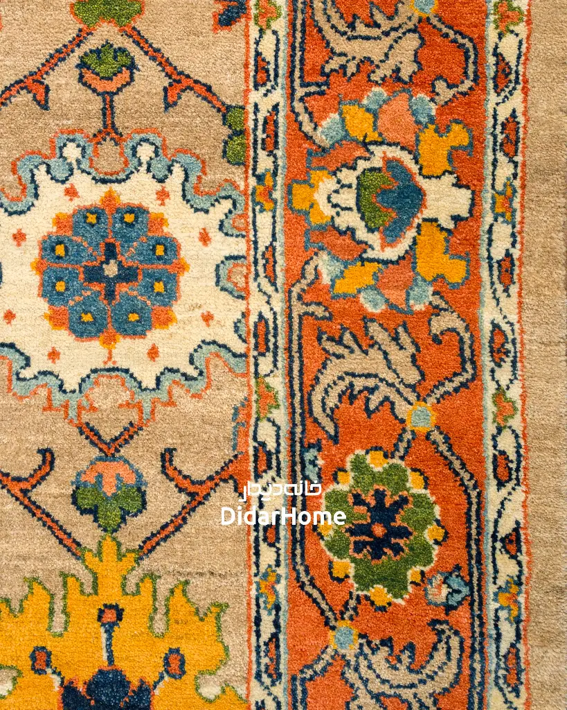 فرش دستباف هریس طرح افشان ۸/۰۴ متری
