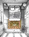 فرش دستباف شکوفه طرح افشان ۳/۱۶ متری