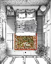 فرش دستباف شکوفه طرح افشان ۳/۲۳ متری