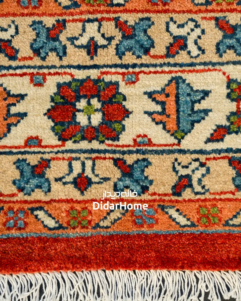فرش دستباف شکوفه طرح افشان ۳/۲۳ متری