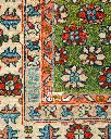 فرش دستباف شکوفه طرح افشان ۳/۲۳ متری
