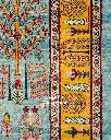 فرش دستباف قشقایی طرح درخت زندگی ۶/۳۳ متری