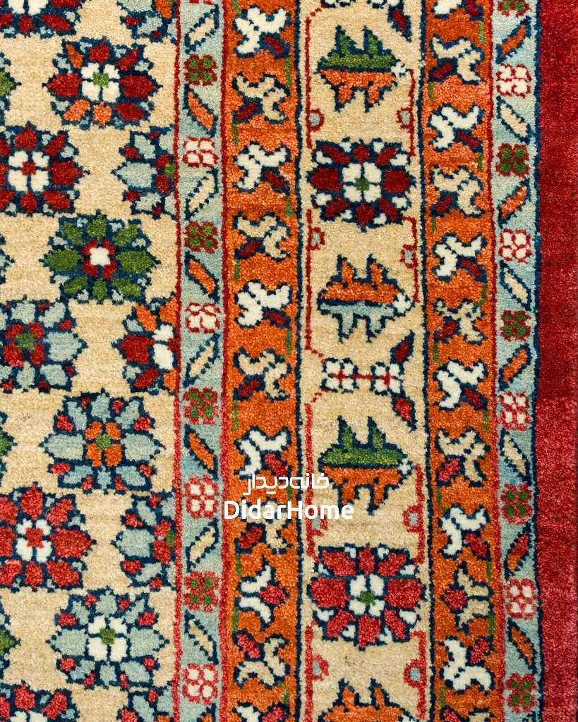 فرش دستباف شکوفه طرح افشان ۳ متری