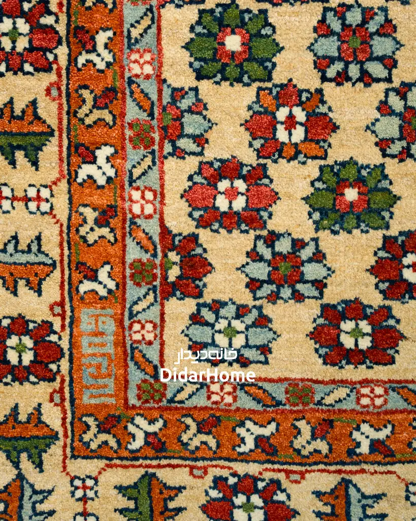 فرش دستباف شکوفه طرح افشان ۳ متری