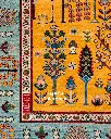 فرش دستباف قشقایی طرح درخت زندگی ۱۲/۴۲ متری