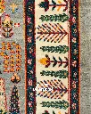 فرش دستباف قشقایی طرح درخت زندگی ۹/۰۵ متری