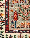 فرش دستباف قشقایی طرح درخت زندگی ۹/۰۵ متری