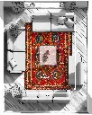 فرش دستباف آنتیک بختیاری طرح قابی ۶/۸۶ متری