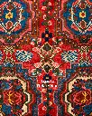 فرش دستباف آنتیک بختیاری طرح قابی ۶/۸۶ متری