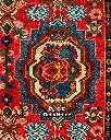 فرش دستباف آنتیک بختیاری طرح قابی ۶/۸۶ متری