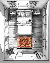 فرش دستباف شکوفه طرح افشان ۱/۶۱ متری
