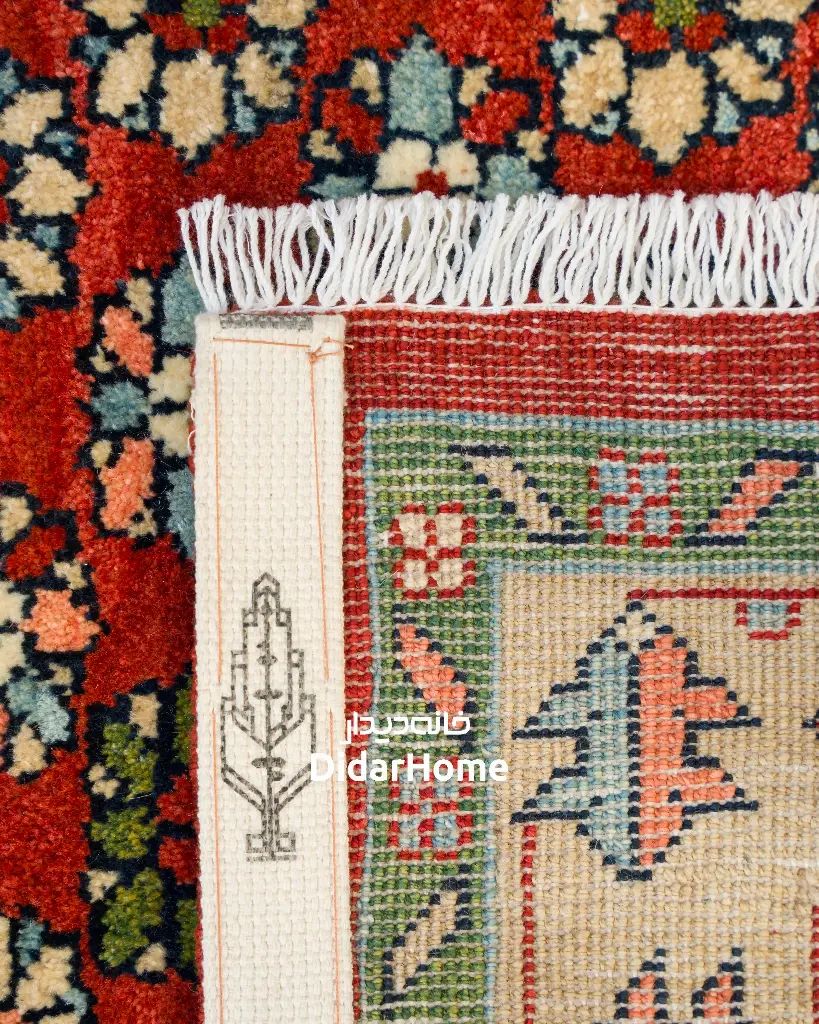 فرش دستباف شکوفه طرح افشان ۱/۶۱ متری