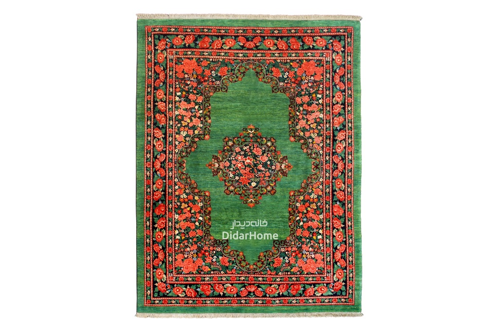 فرش دستباف بیجار طرح ترنجی نه متری