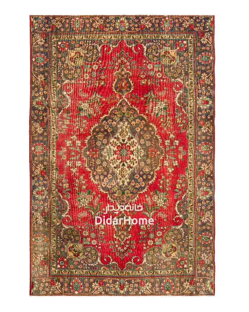 فرش دستباف مدرن تبریز طرح ترنجی ۵/۵۱ متری