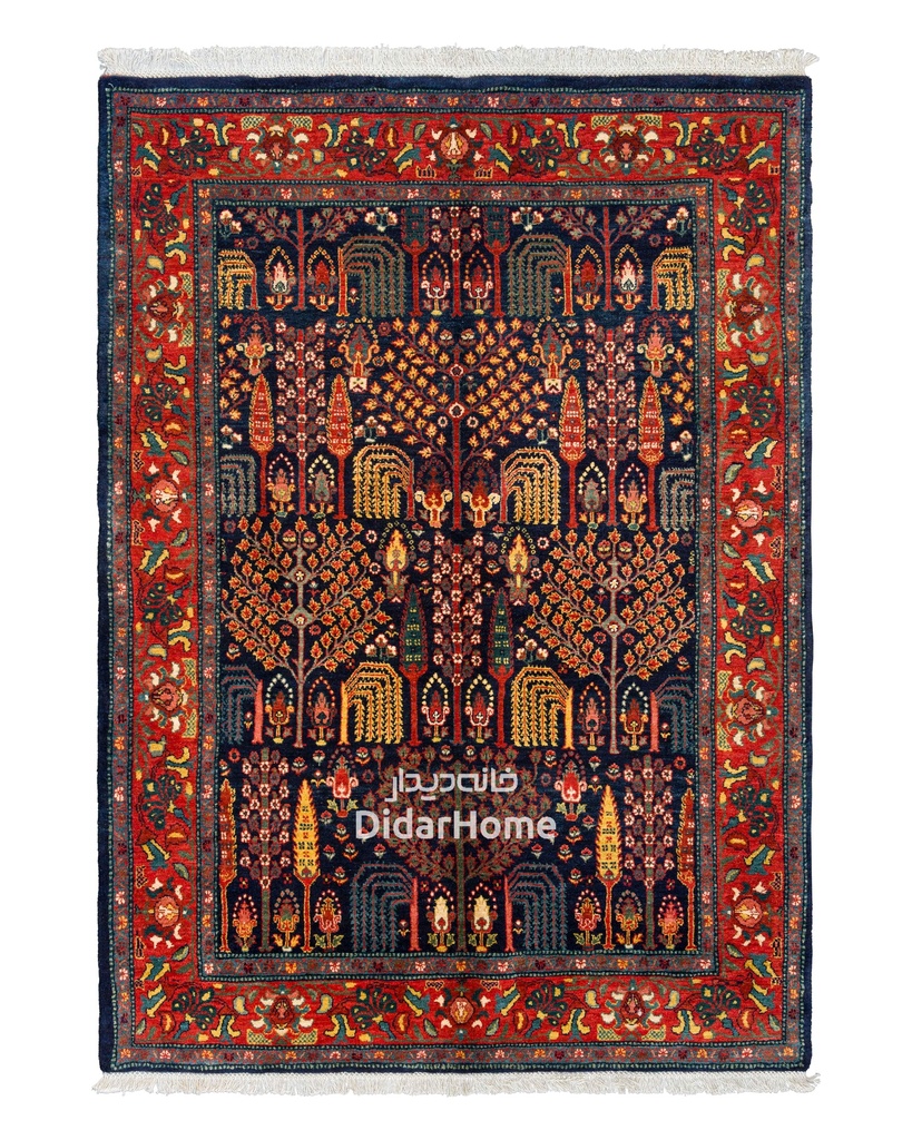 فرش دستباف بیجار گروس طرح درخت زندگی سه متری