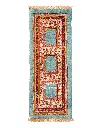 کناره دستباف قشقایی طرح خشتی ۱.۱۲ متری