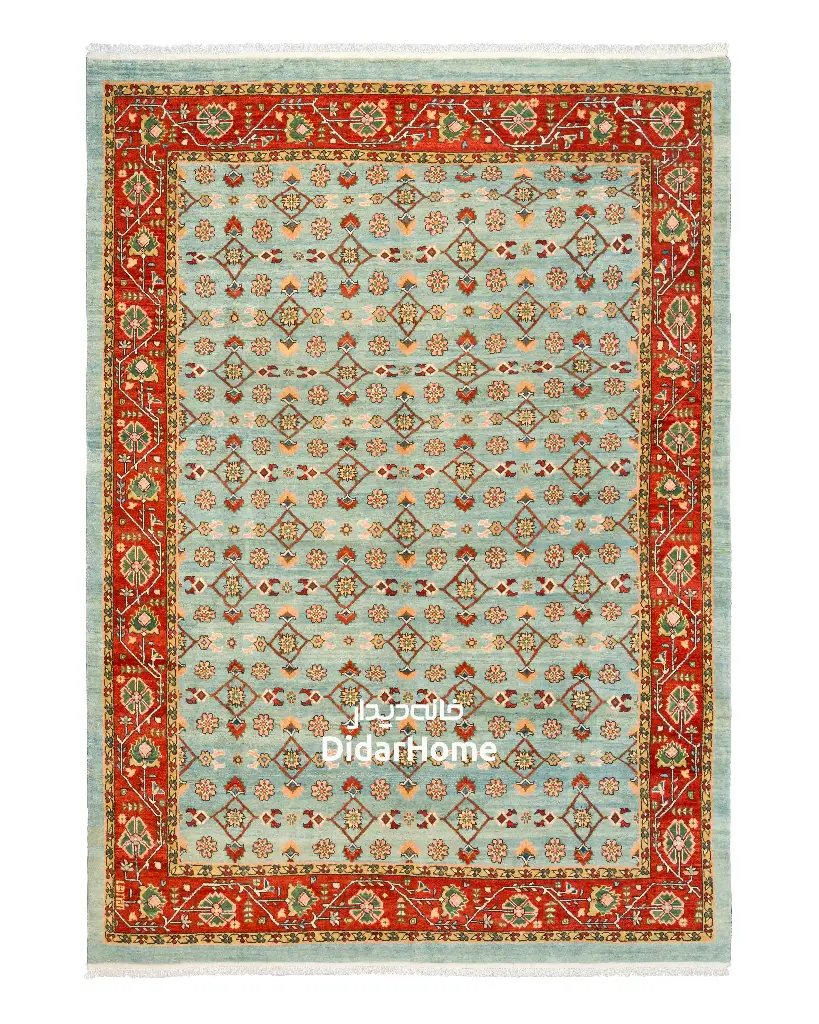 فرش دستباف سلطان آباد طرح ماهی ۹/۰۸ متری