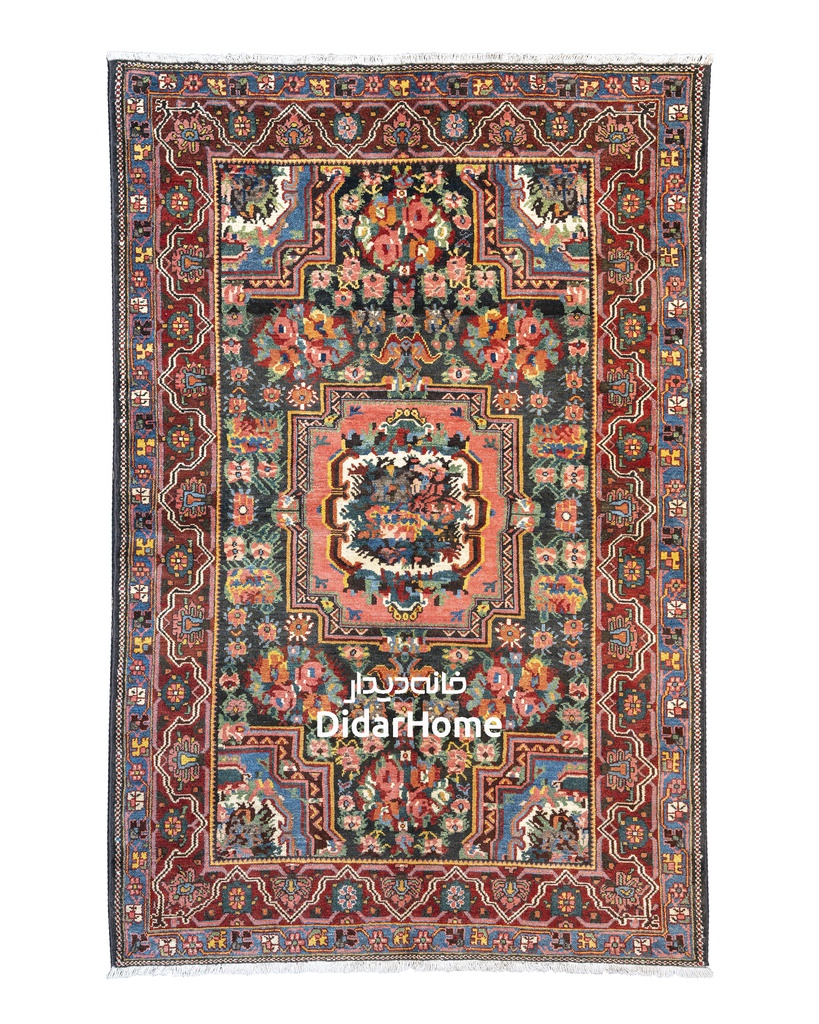 فرش دستباف آنتیک بختیاری طرح ترنجی ۳/۱۱ متری