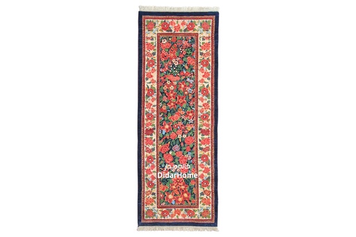 [92016298] کناره دستباف بیجار طرح هزارگل